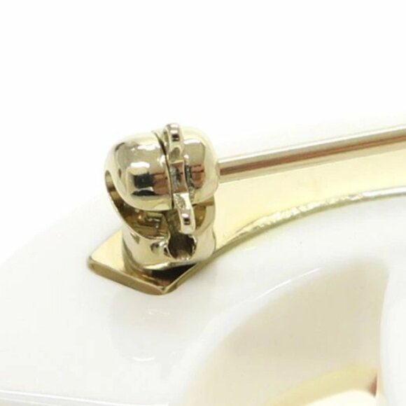 CHANEL CC Logo Rainbow Multicolor Lame Brooch Gold Tone D19C Pin Auth - Picture 9 of 10